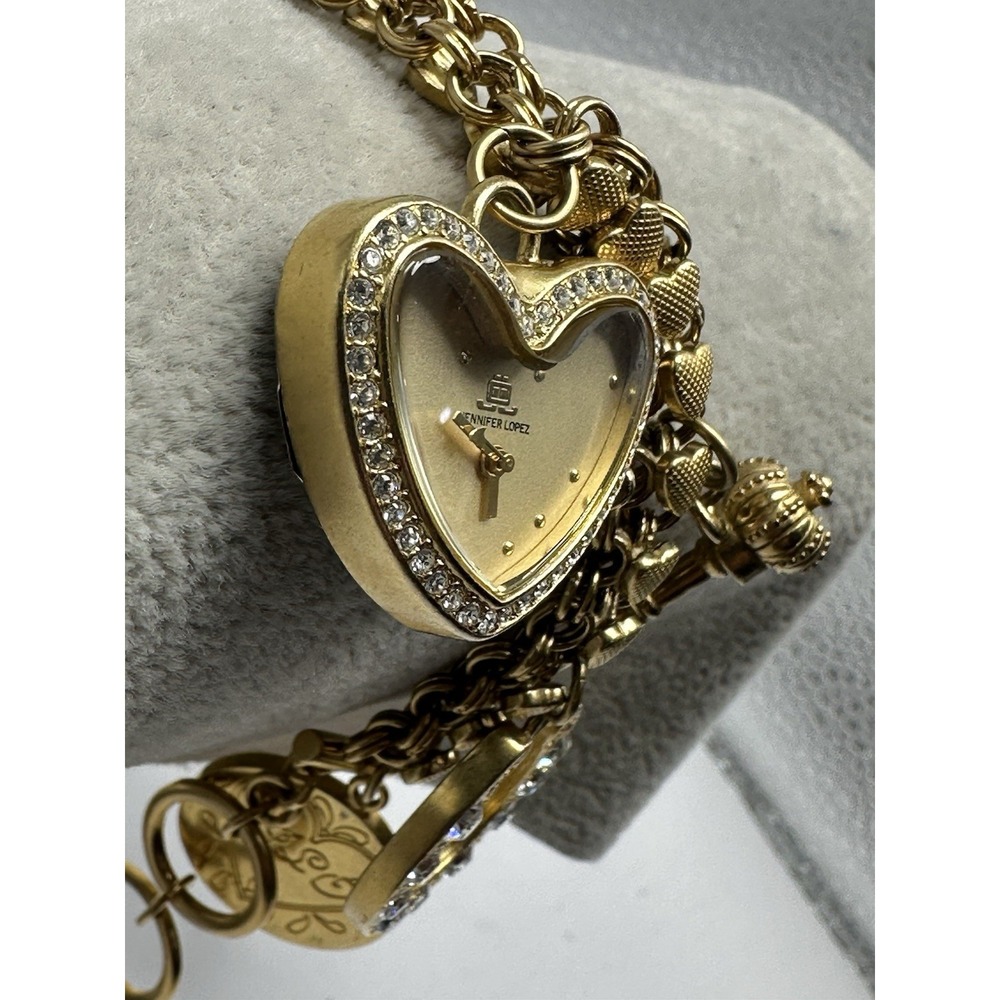Jennifer Lopez JL/2288 New Battery Ladies Charm Watch 28MM 8" Heart Shaped J92 - Picture 5 of 6